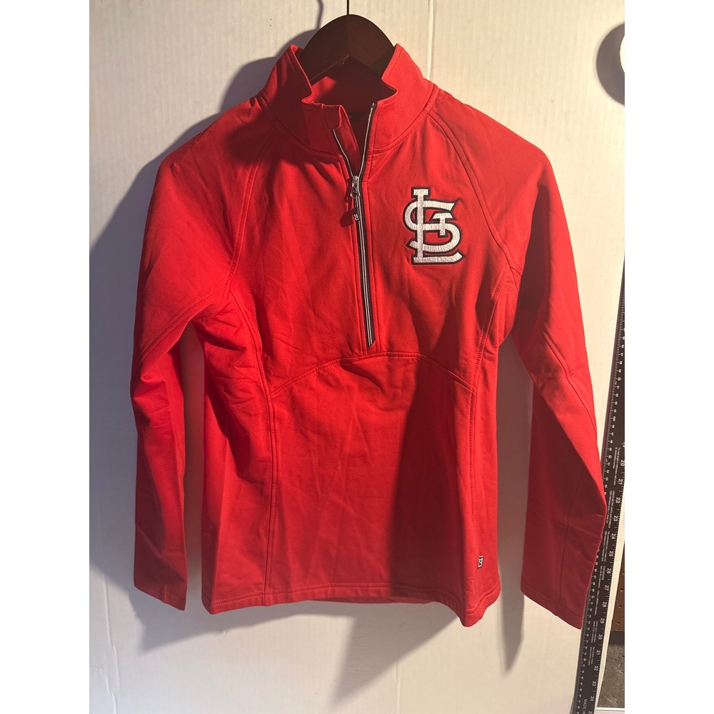 Cutter & Buck St Louis Cardinals Womens XS Red Half Zip Pullover NWT‎ MLB